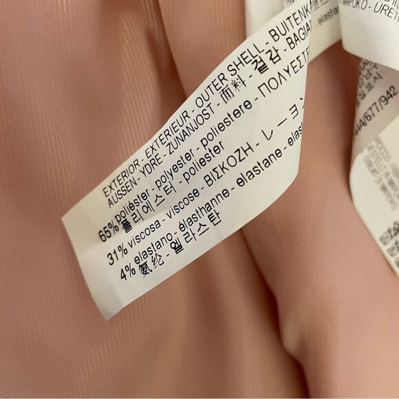 Zara Pink Open Front Ruffle Sleeve Occasion Coat Size MED - Picture 8 of 8